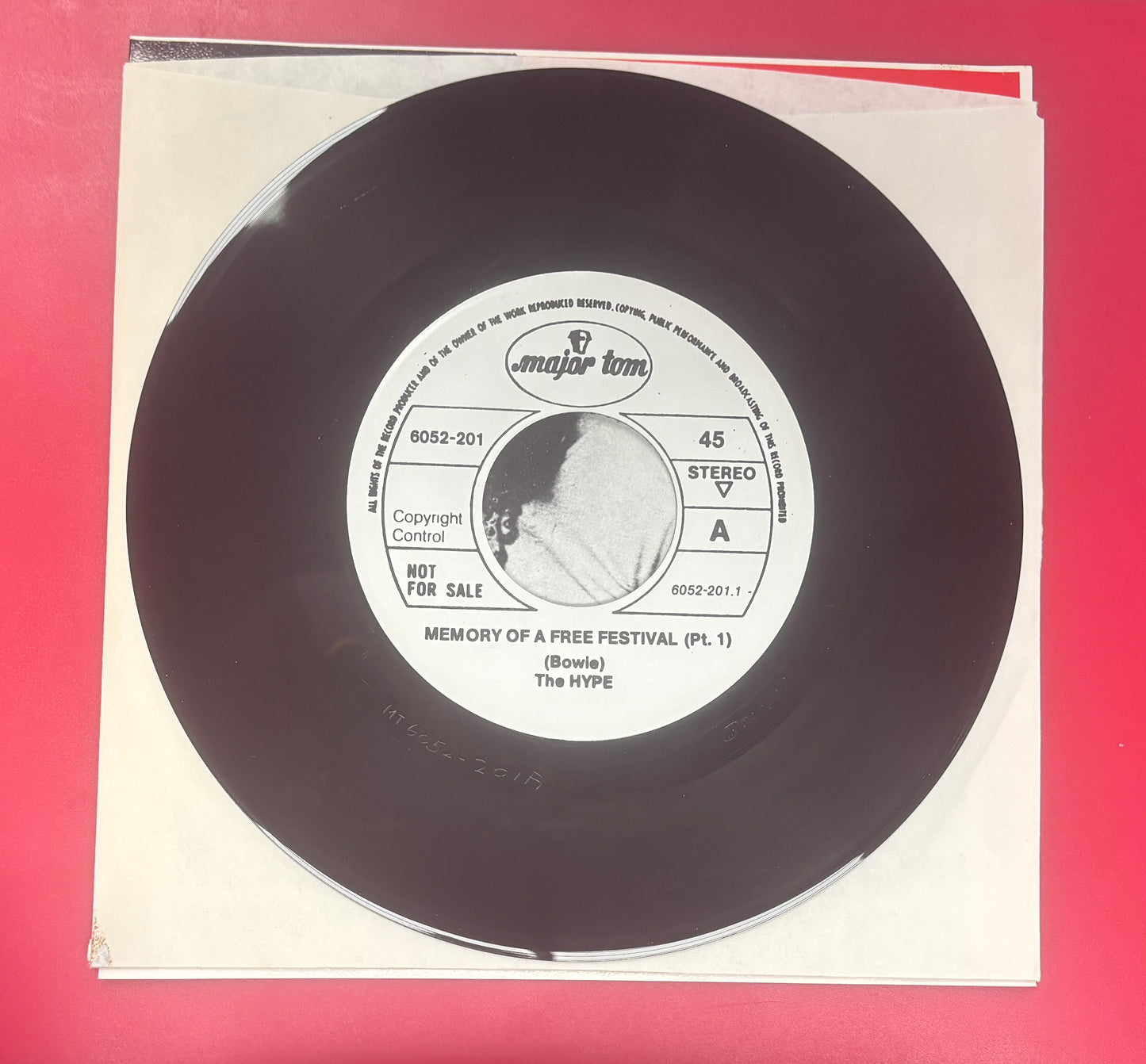 USED: David Bowie - Memory of A Free Festival, Parts 1 & 2 vinyl 7" record