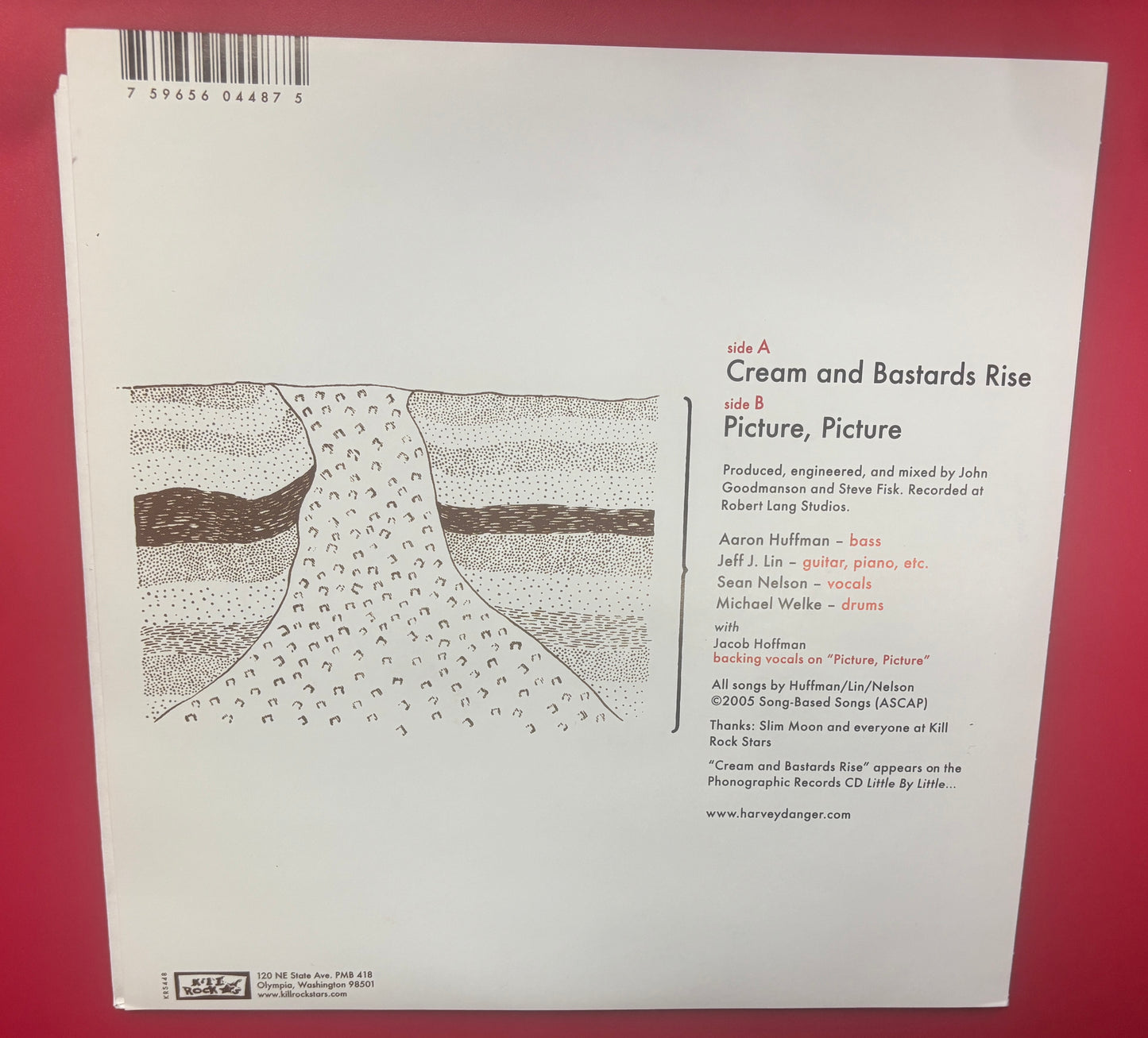 USED: Harvey Danger - Cream and Bastards 7" vinyl record (2005)