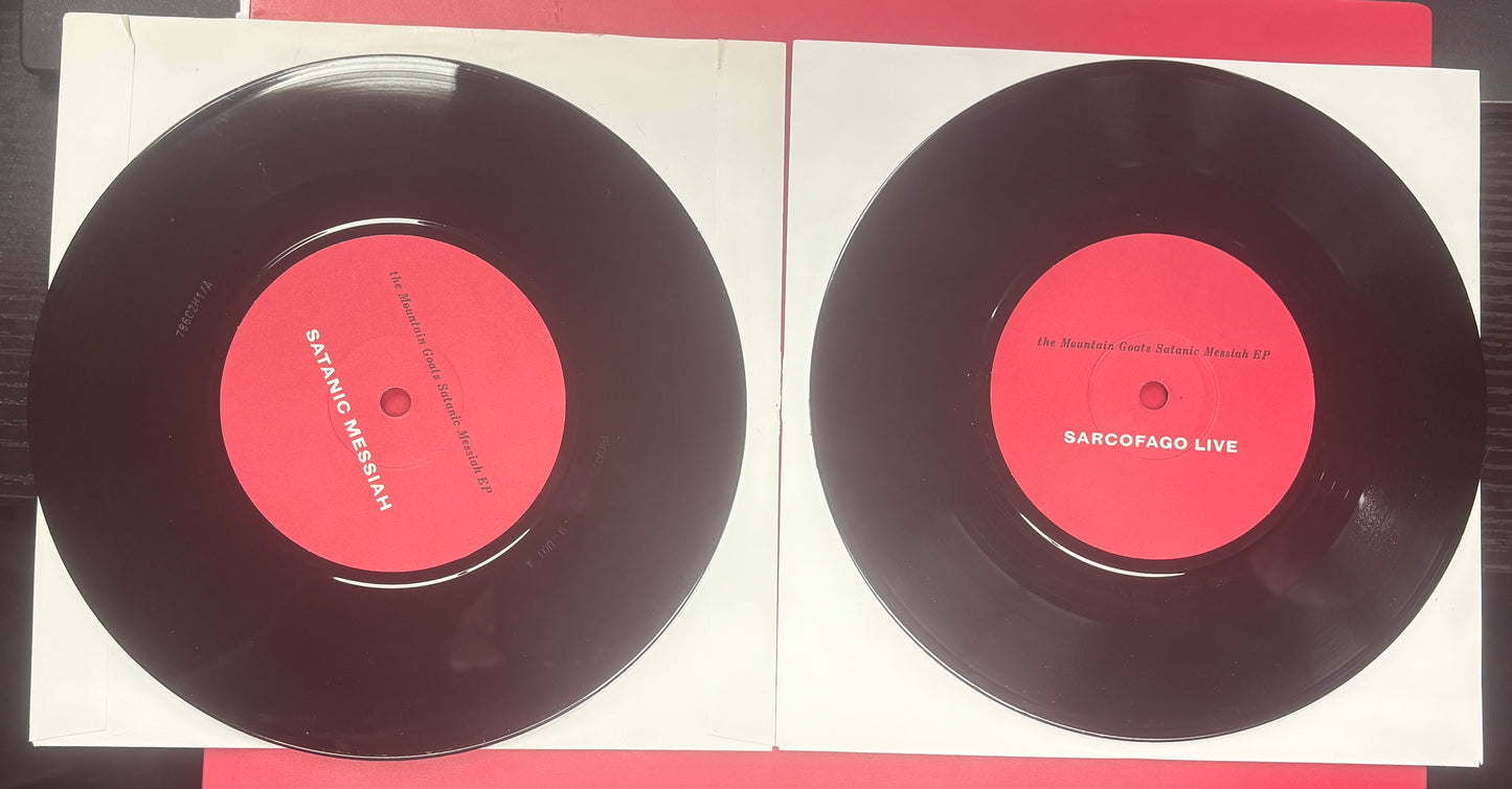 USED: The Mountain Goats - Satanic Messiah 2x7" vinyl EP (2008)