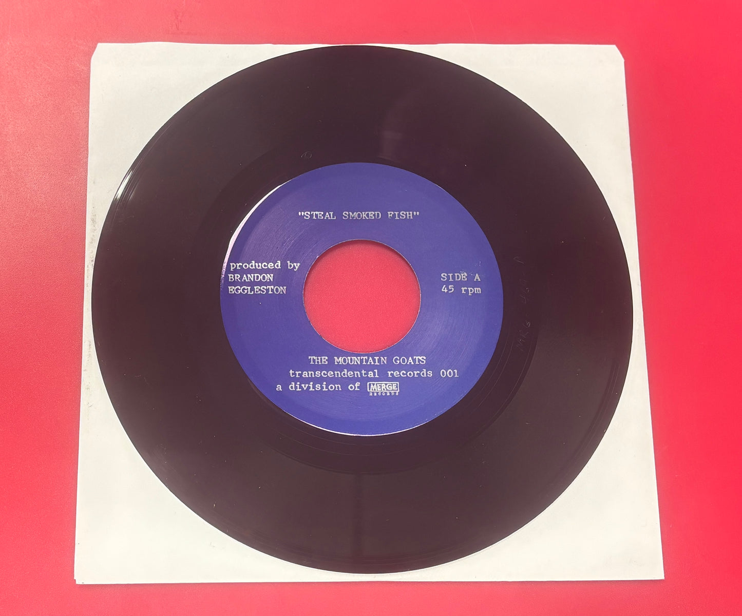 USED: The Mountain Goats - Steal Smoked Fish 7" single vinyl record (2012)