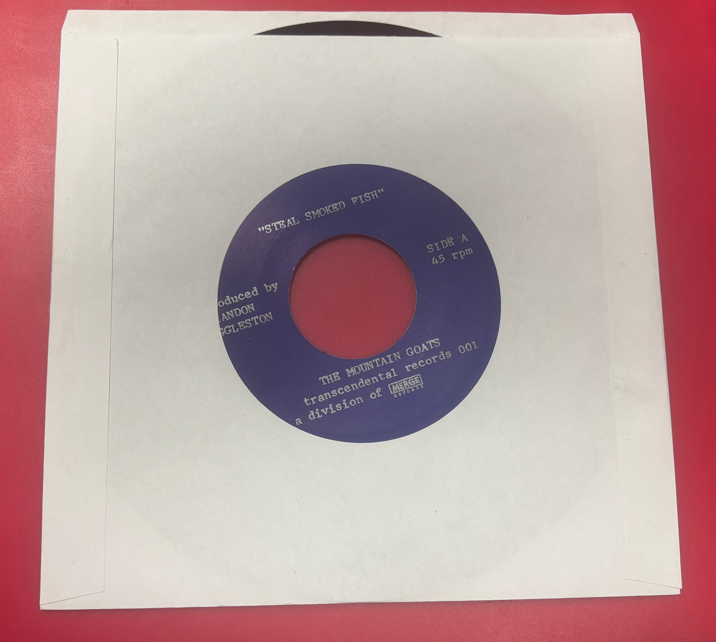 USED: The Mountain Goats - Steal Smoked Fish 7" single vinyl record (2012)