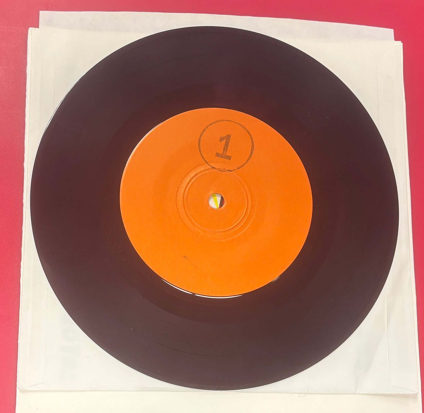 USED: The Mountain Goats and Alastair Galbraith - Orange Raja, Blood Royal 7" vinyl record (1994)