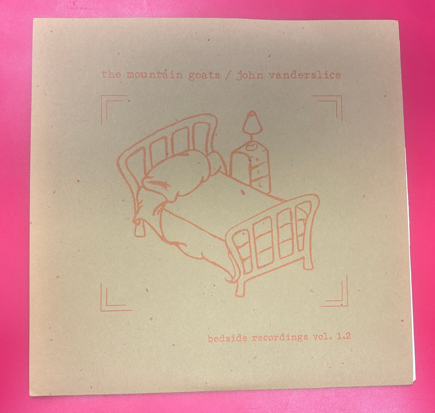 USED: The Mountain Goats / John Vanderslice - Bedside Recordings Vol. 1.2 vinyl 7" record (2003)