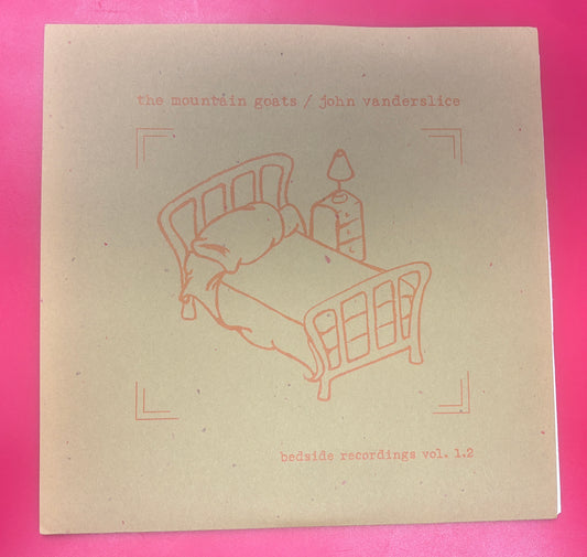 USED: The Mountain Goats / John Vanderslice - Bedside Recordings Vol. 1.2 vinyl 7" record (2003)