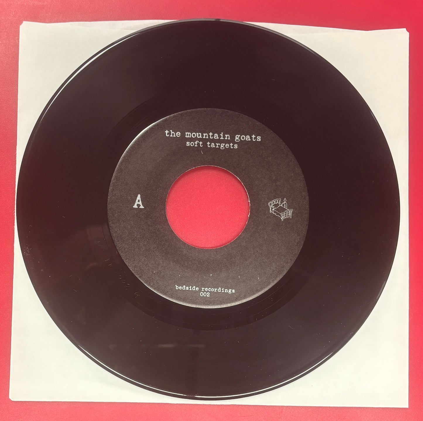 USED: The Mountain Goats / John Vanderslice - Bedside Recordings Vol. 1.2 vinyl 7" record (2003)