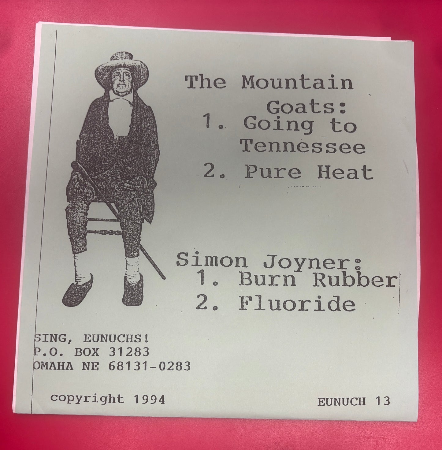 USED: The Mountain Goats and Simon Joyner - Why You All So Thief? vinyl 7" record (1994)
