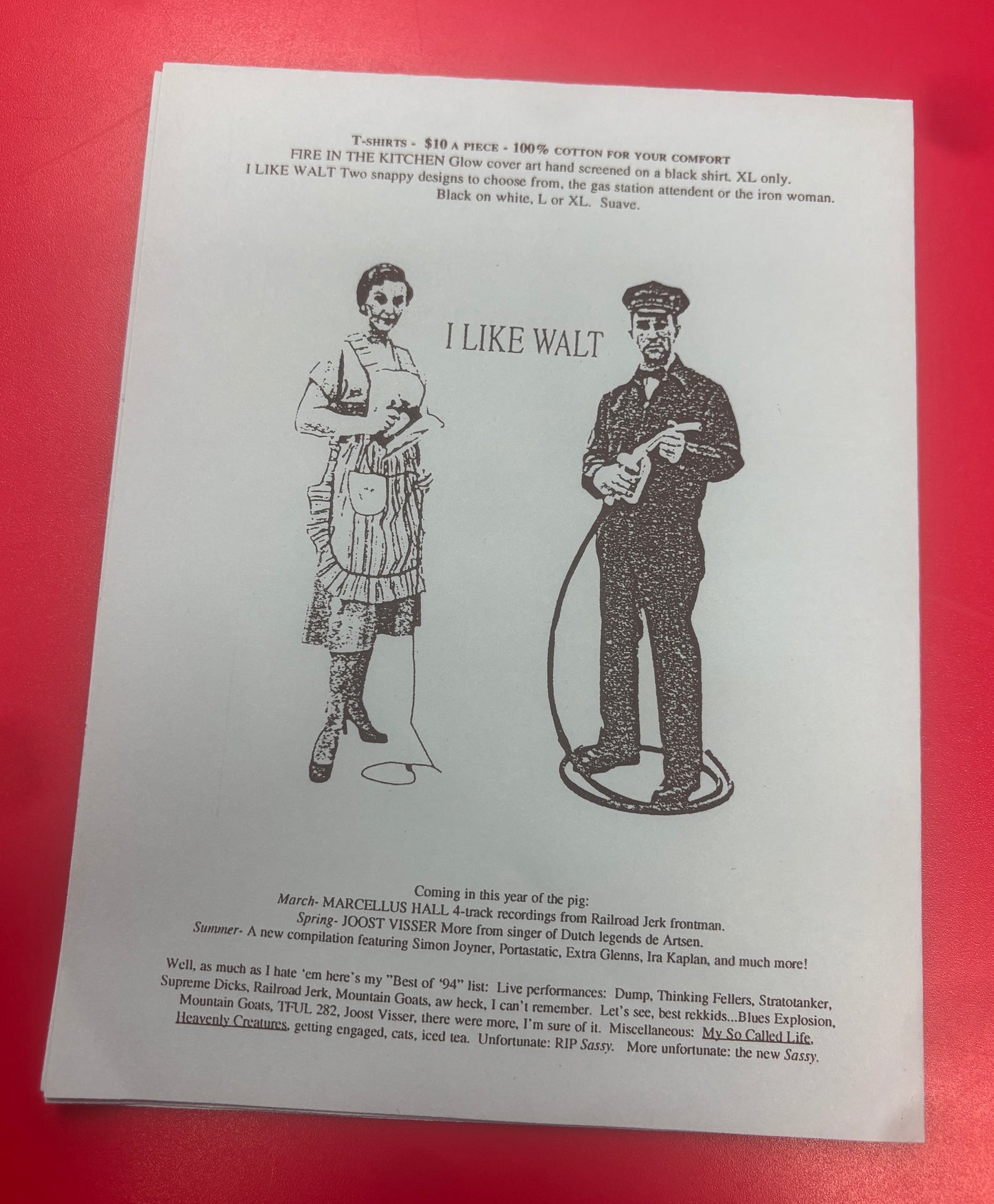 USED: The Mountain Goats and Simon Joyner - Why You All So Thief? vinyl 7" record (1994)