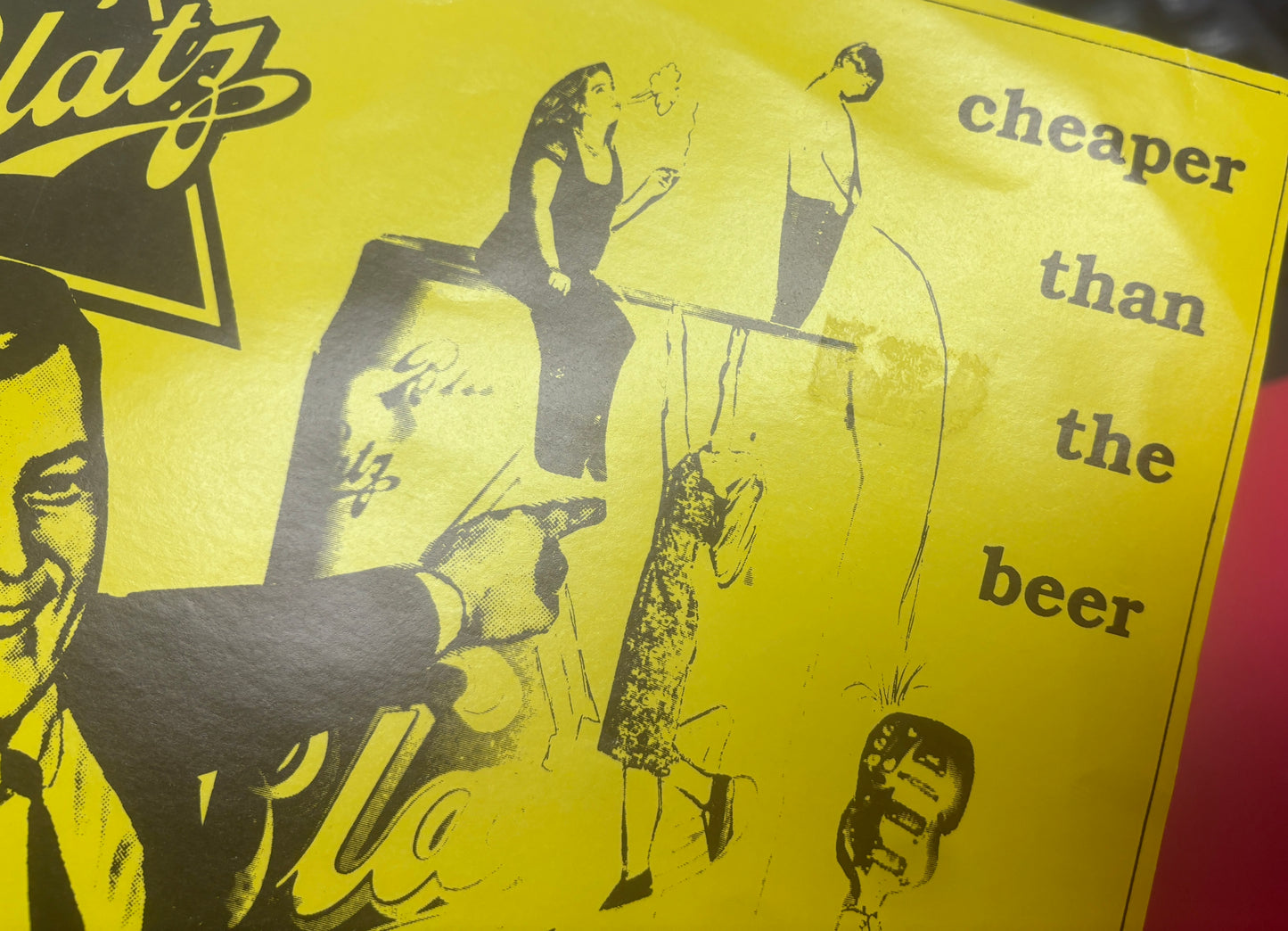 USED: Blatz - Cheaper Than the Beer 7" vinyl record