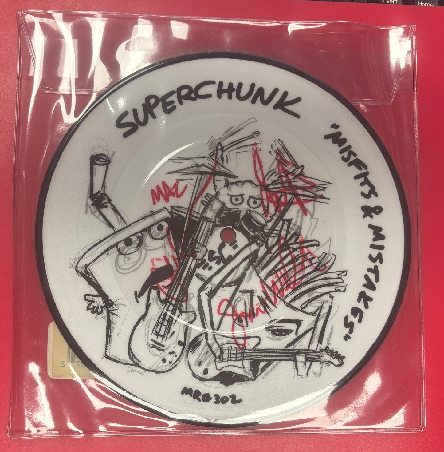 USED: Superchunk - Misfits & Mistakes 7" vinyl picture disc record (2007)