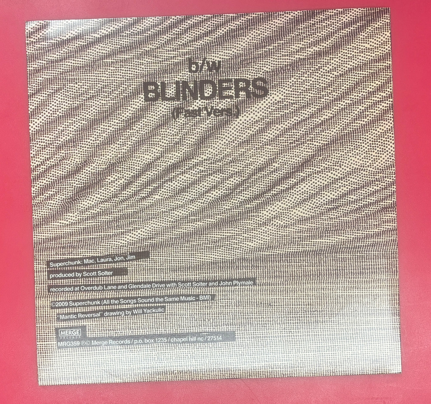 USED: Superchunk - Crossed Wires 7" clear vinyl record (2009)