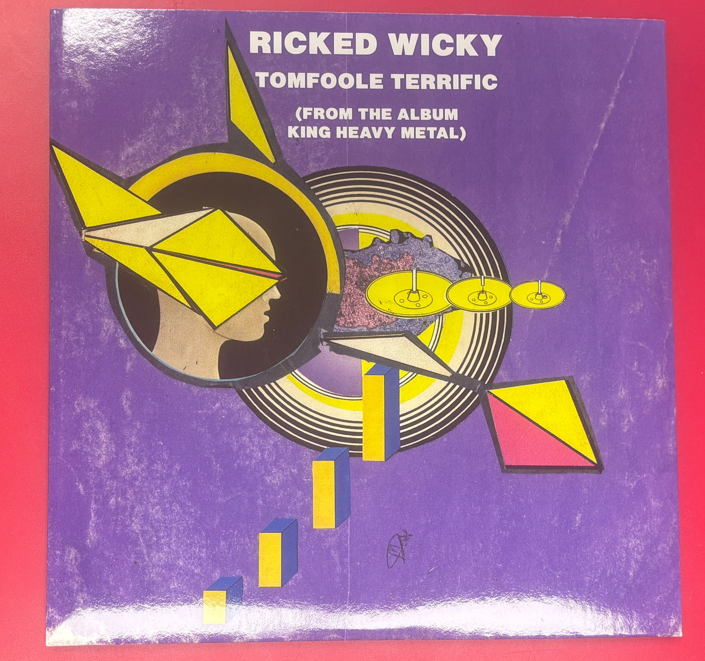 USED: Ricked Wicky - Tomfoole Terrific 7" lavender vinyl record