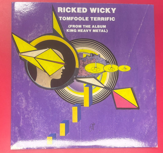 USED: Ricked Wicky - Tomfoole Terrific 7" lavender vinyl record