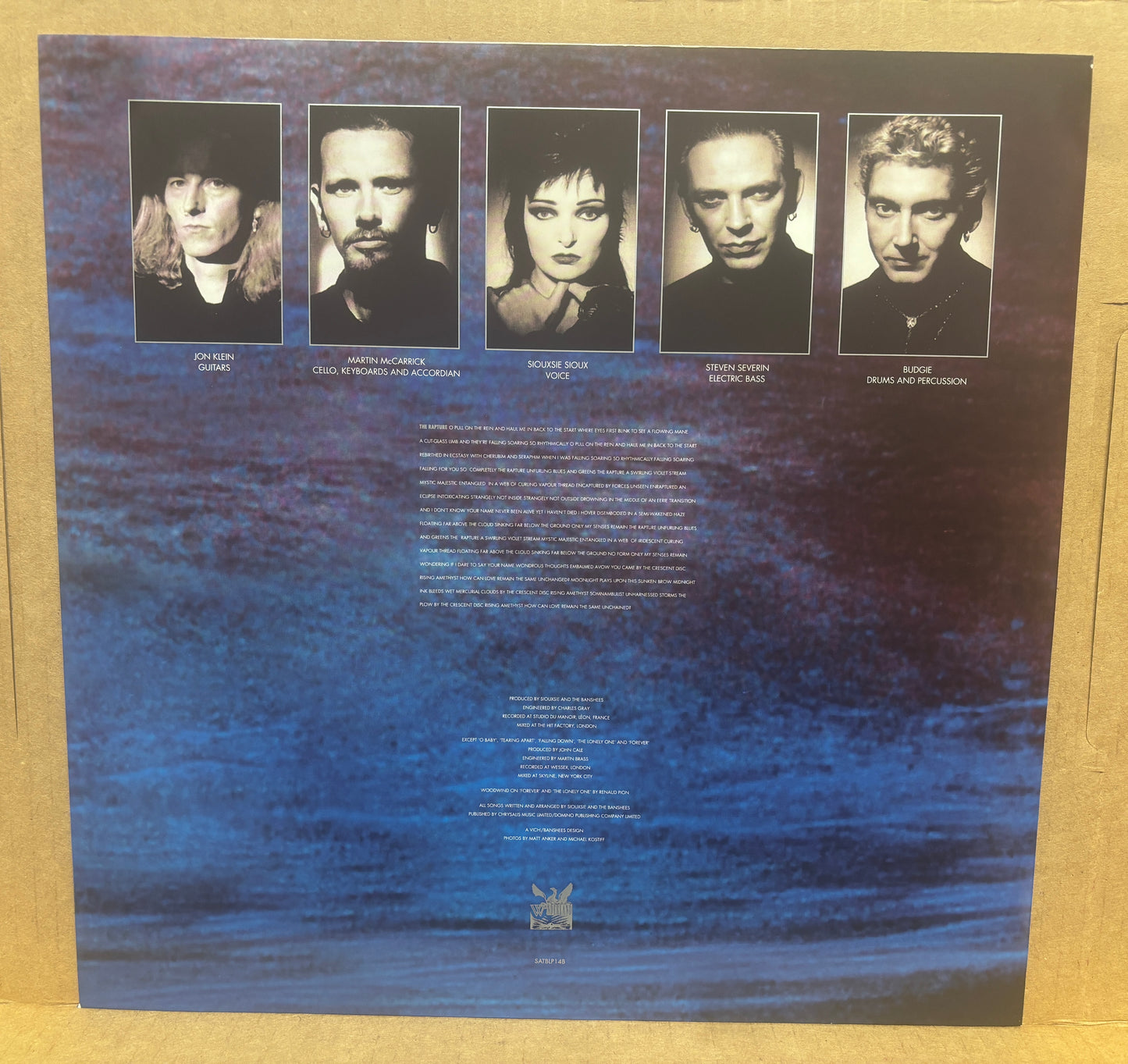 USED: Siouxsie and the Banshees - The Rapture 2xLP 180g vinyl record