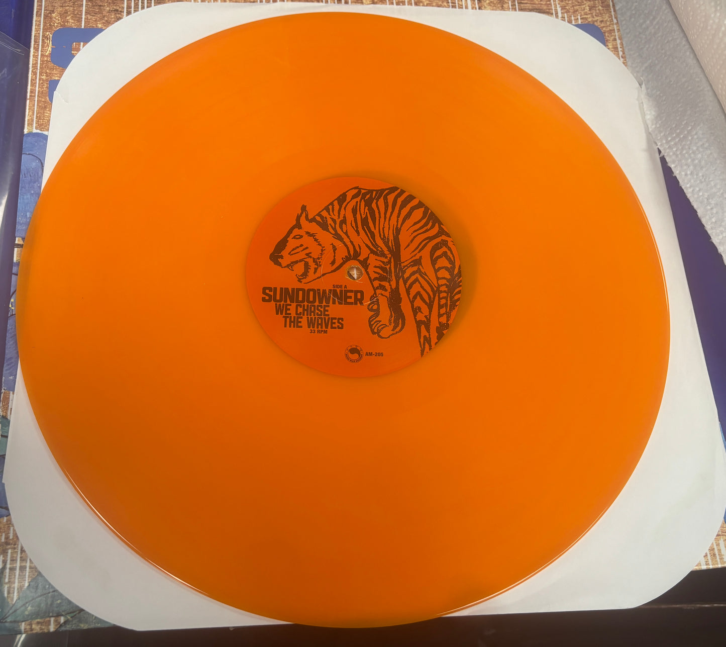 USED: Sundowner - We Chase The Waves LP orange vinyl LP record limited to 450 copies