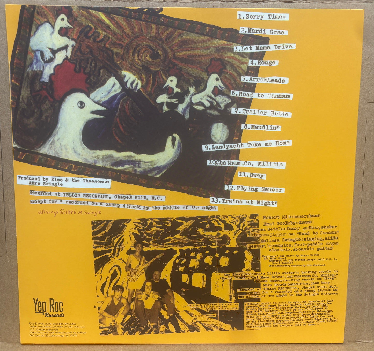 USED: Trailer Bride - Self-titled LP orange vinyl record