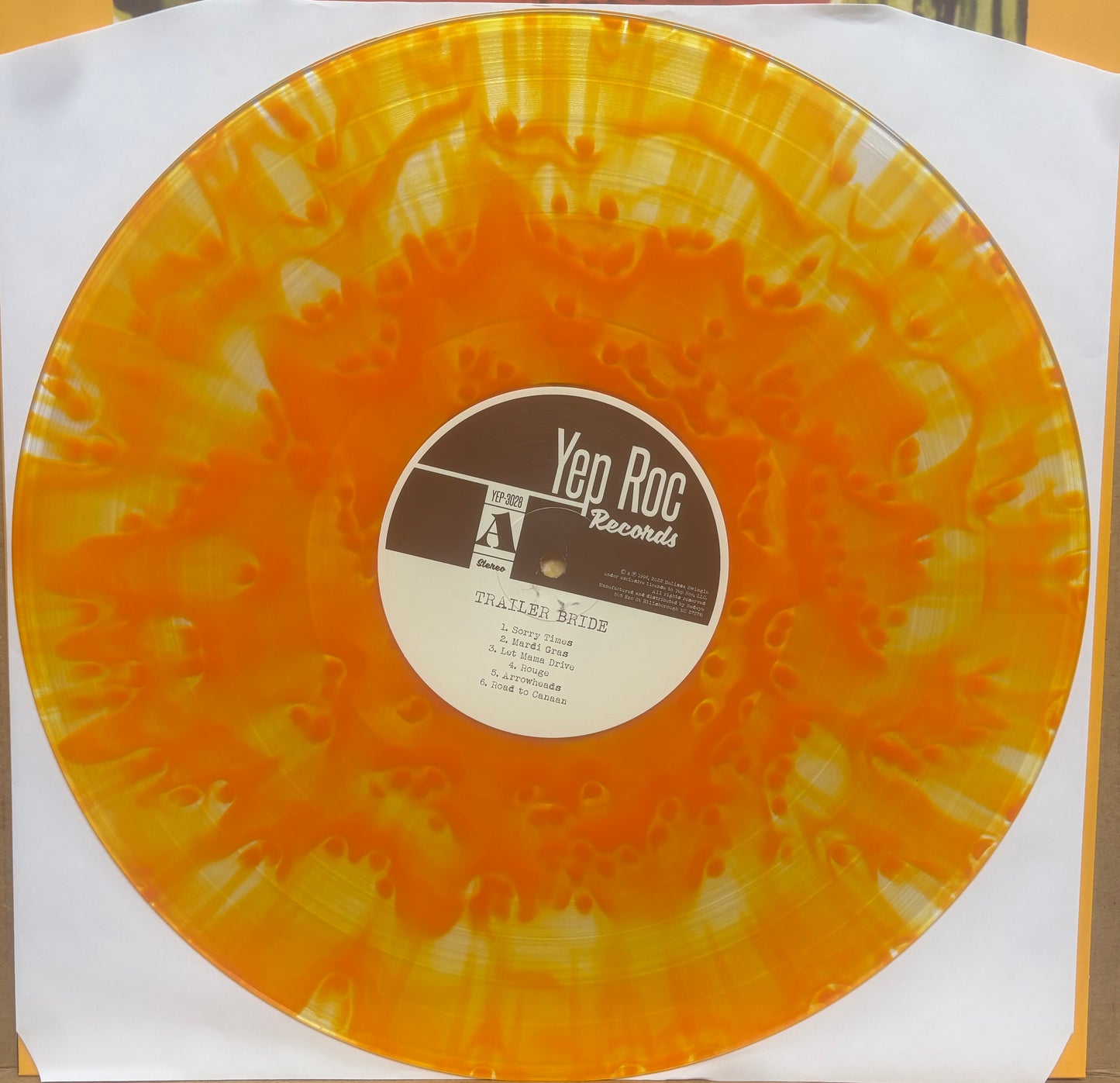 USED: Trailer Bride - Self-titled LP orange vinyl record
