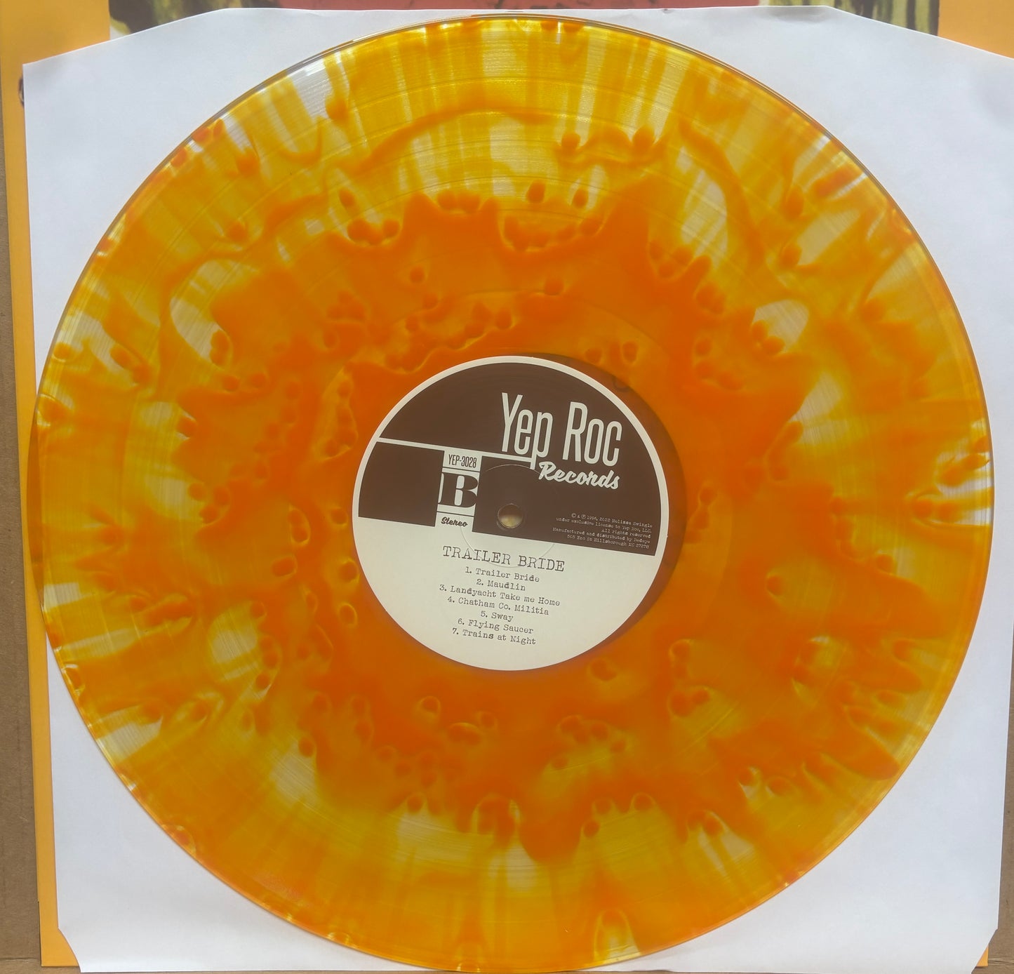 USED: Trailer Bride - Self-titled LP orange vinyl record