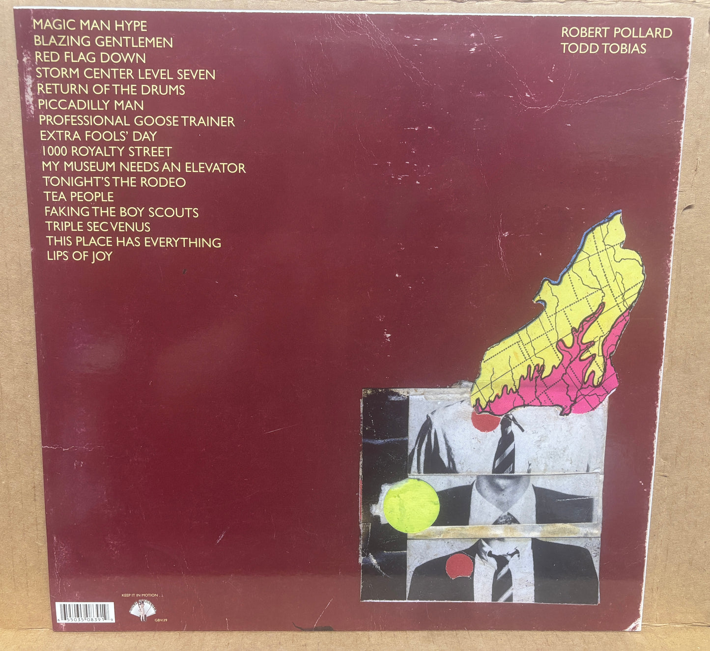 USED: Robert Pollard - Blazing Gentlemen LP vinyl record Limited to 1000