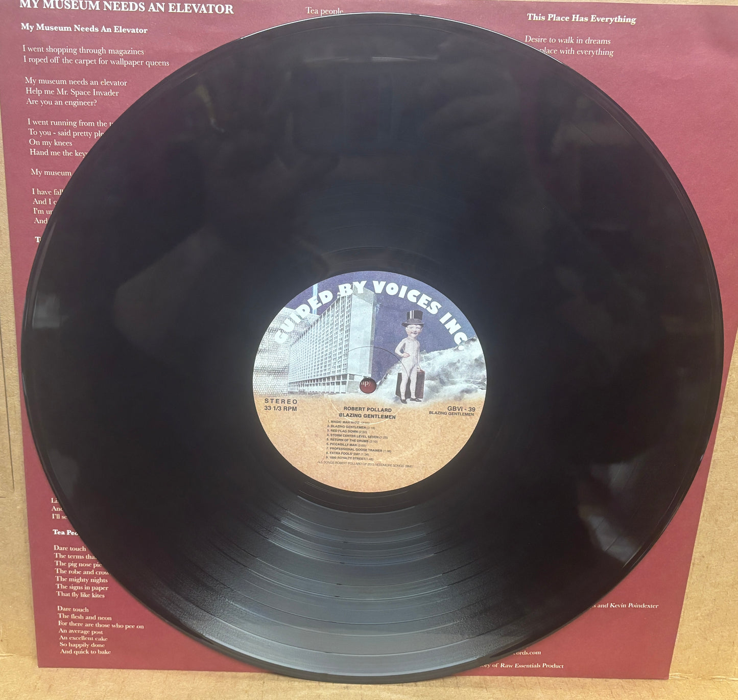 USED: Robert Pollard - Blazing Gentlemen LP vinyl record Limited to 1000