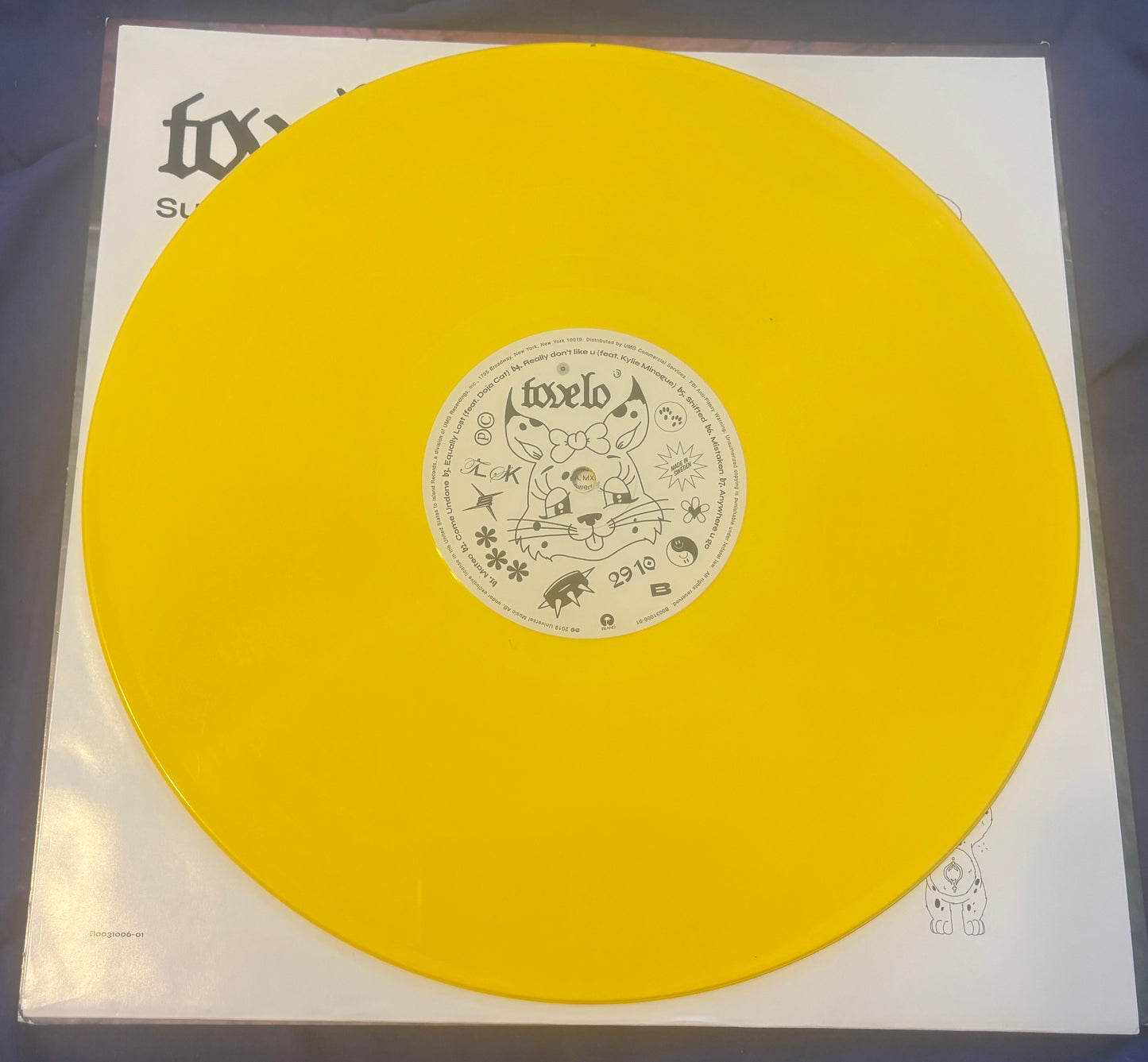 USED: Tove Lo - Sunshine Kitty LP (yellow vinyl) record