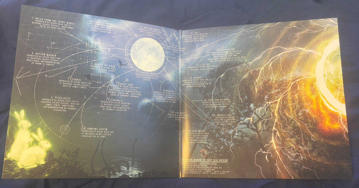 USED: Aesop Rock - Spirit World Field Guide 2xLP (clear vinyl) record