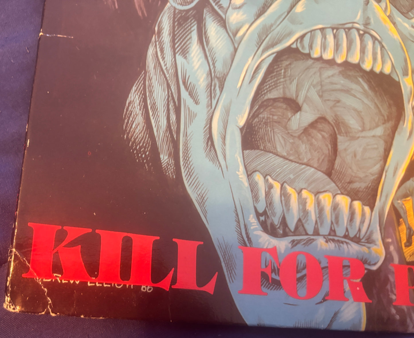 USED: Blood Feast - Kill for Pleasure LP vinyl record (original 1987 pressing)