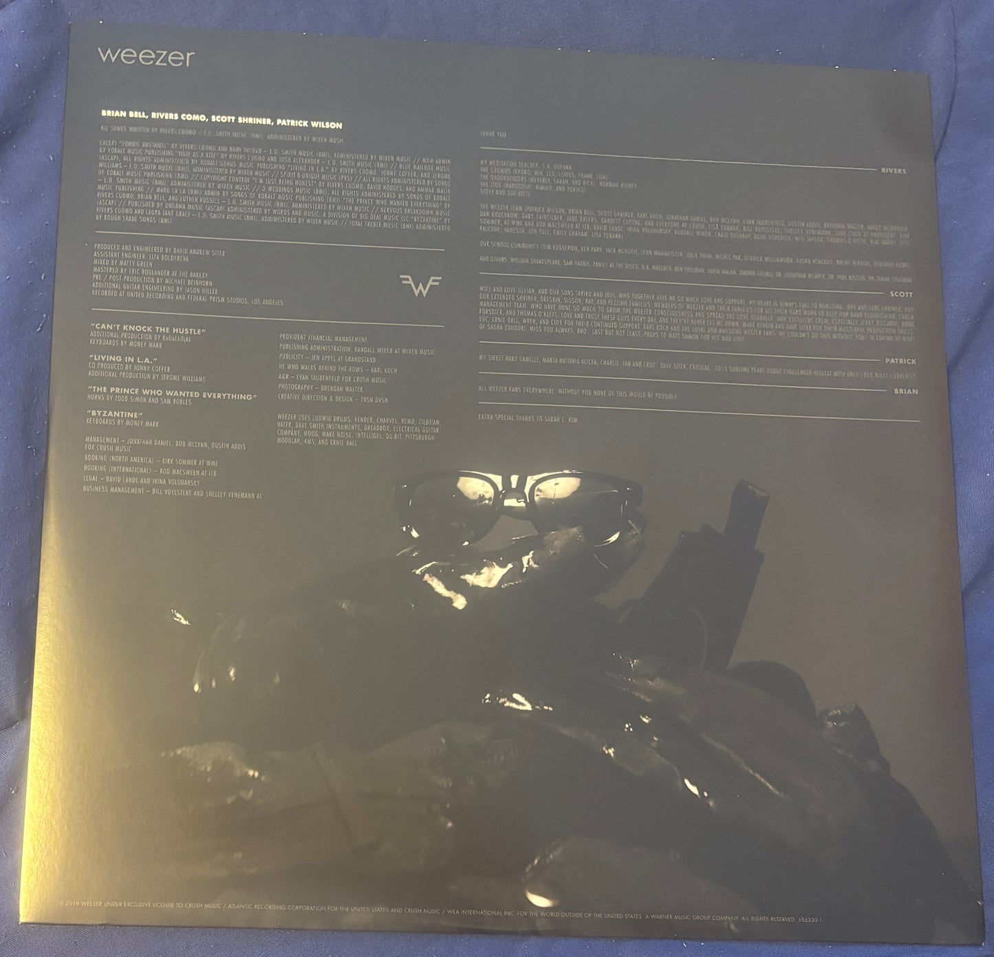 USED: Weezer - Black Album LP vinyl record