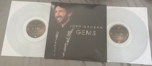 USED: Josh Groban - Gems 2xLP vinyl record (clear vinyl)