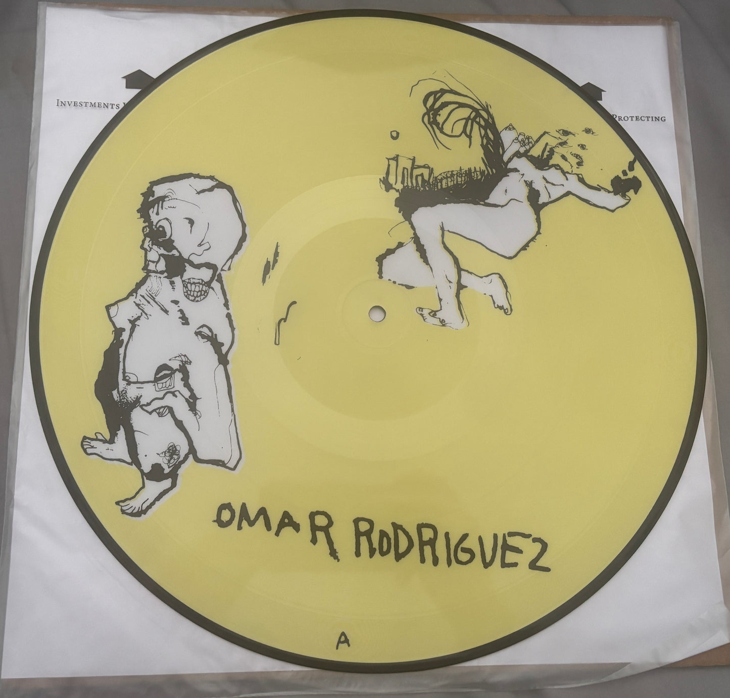 USED: Omar Rodriguez (of the Mars Volta) - Selt-titled LP vinyl picture disc record (2006 pressing Limited to 2000 and numbered)