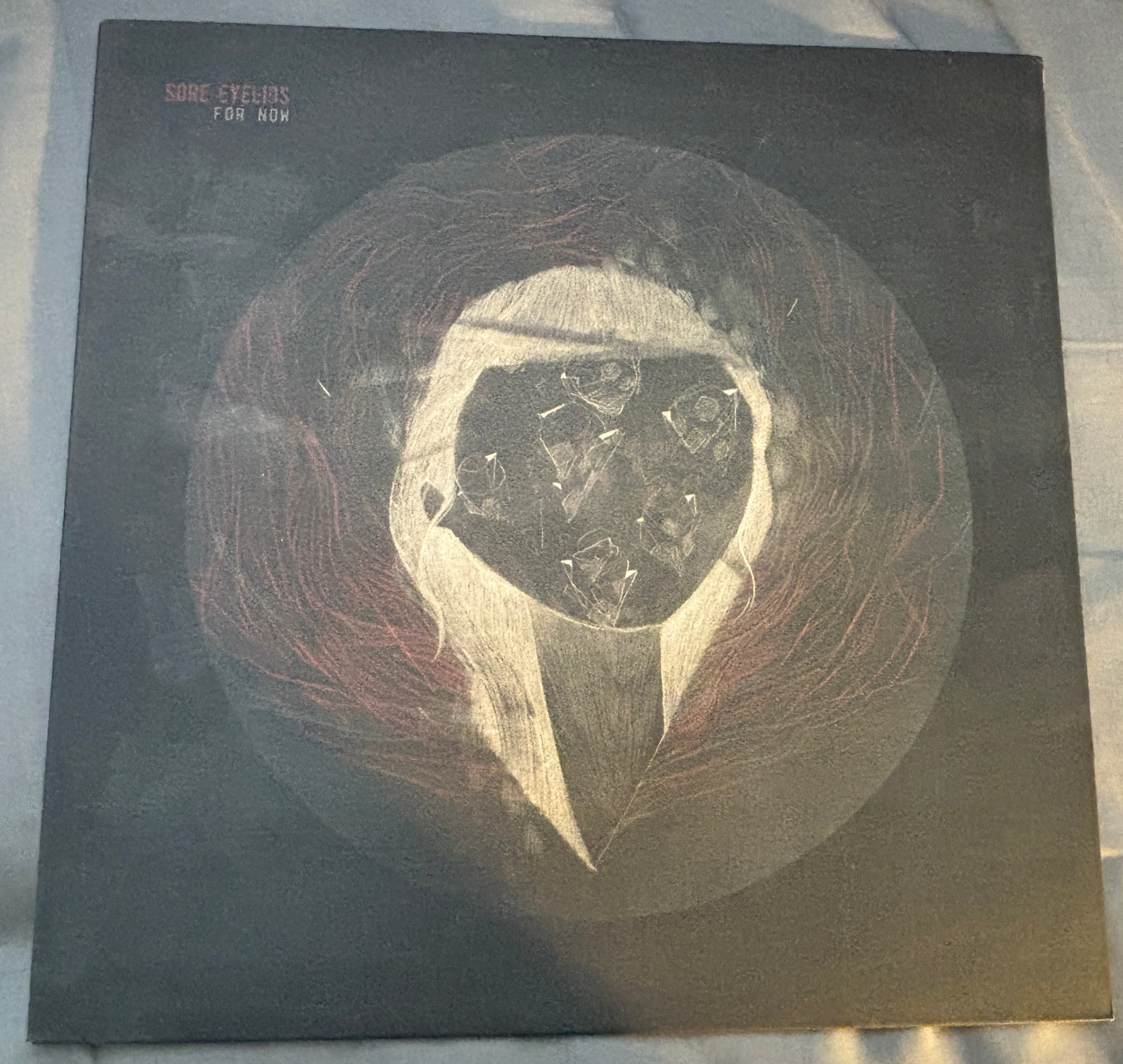 USED: Sore Eyelids - For Now LP vinyl record (2014 pressing on red vinyl limited to 200)