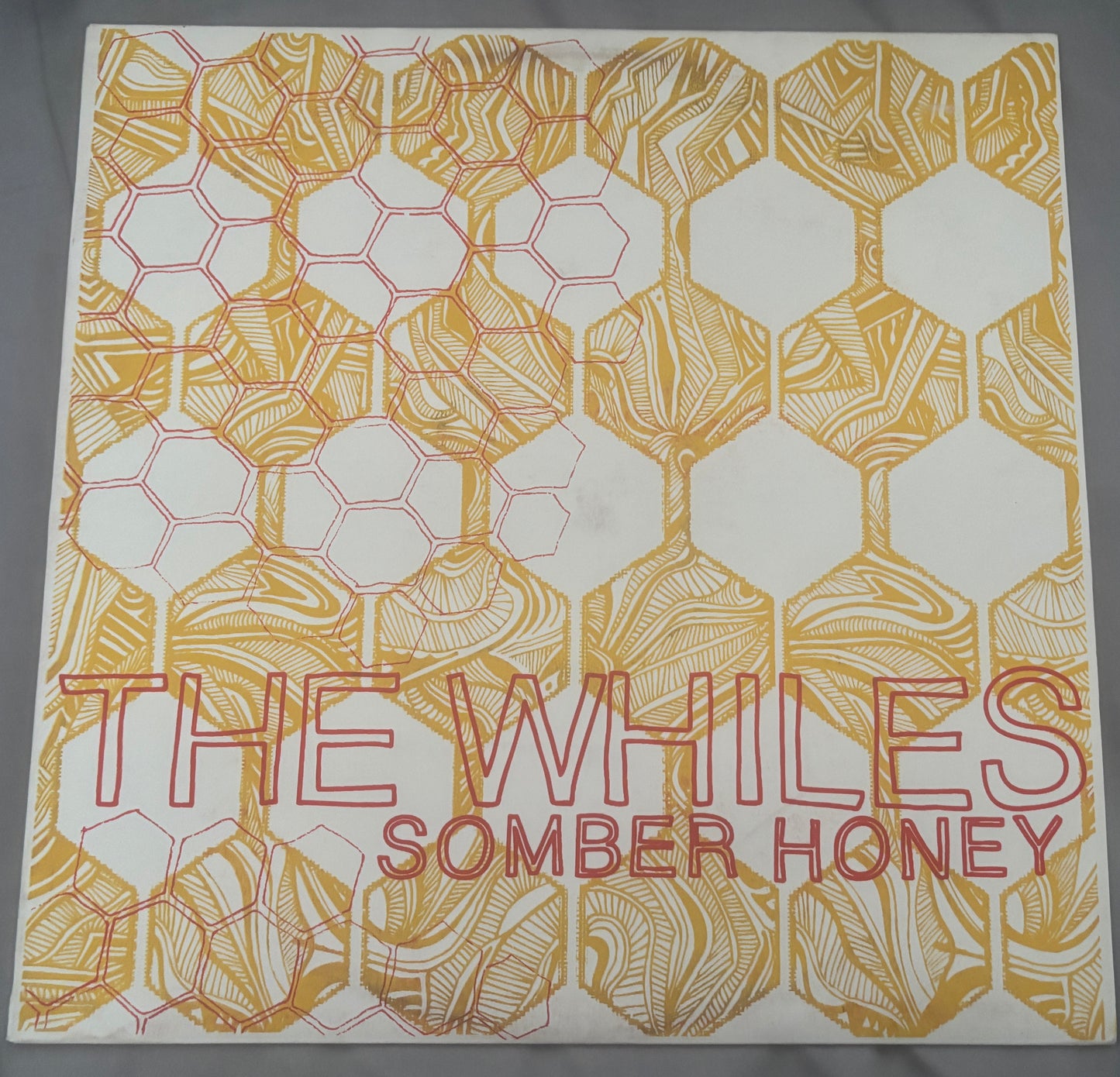 USED: The Whiles - Somber Honey LP translucent orange vinyl record