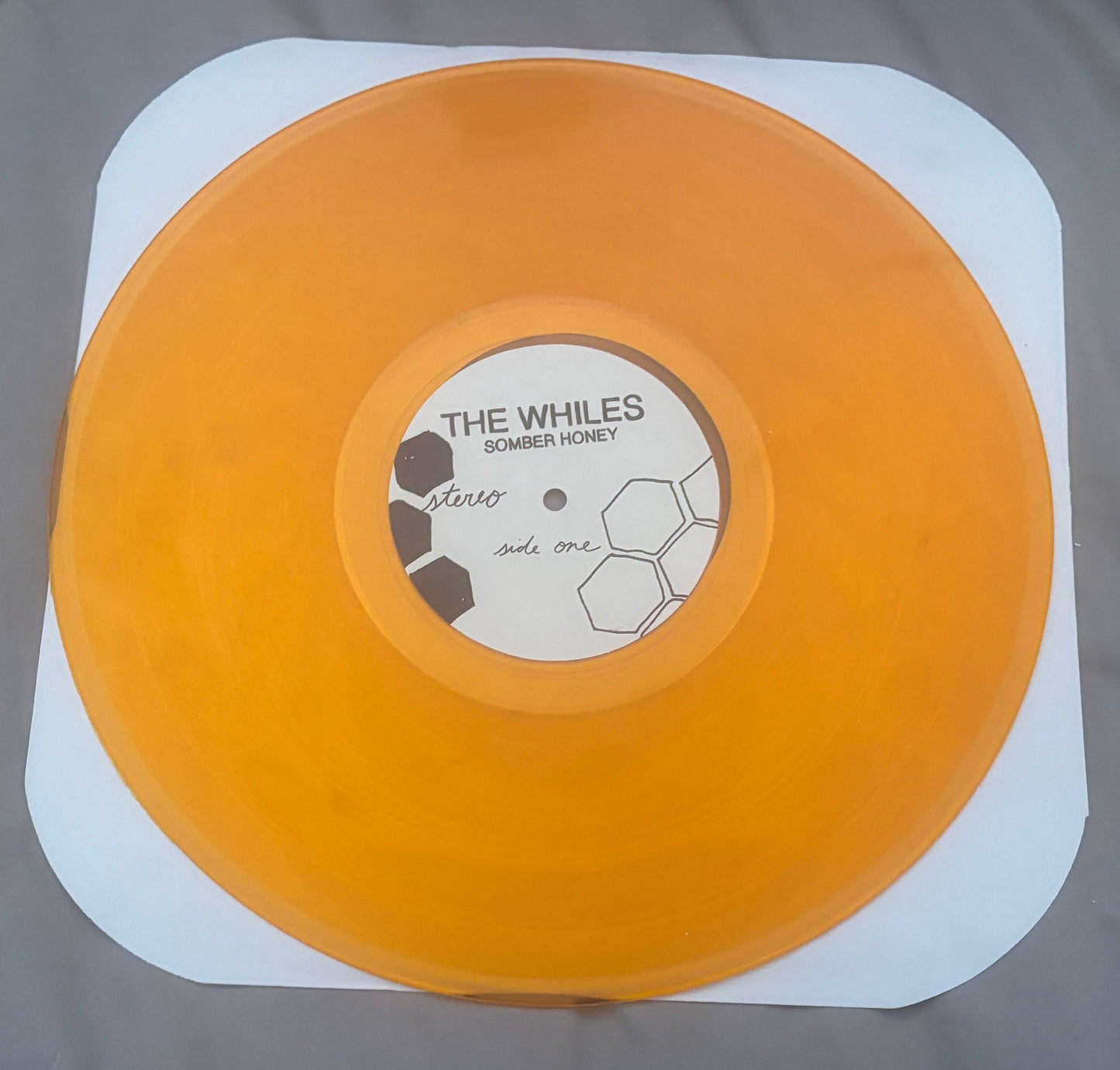 USED: The Whiles - Somber Honey LP translucent orange vinyl record