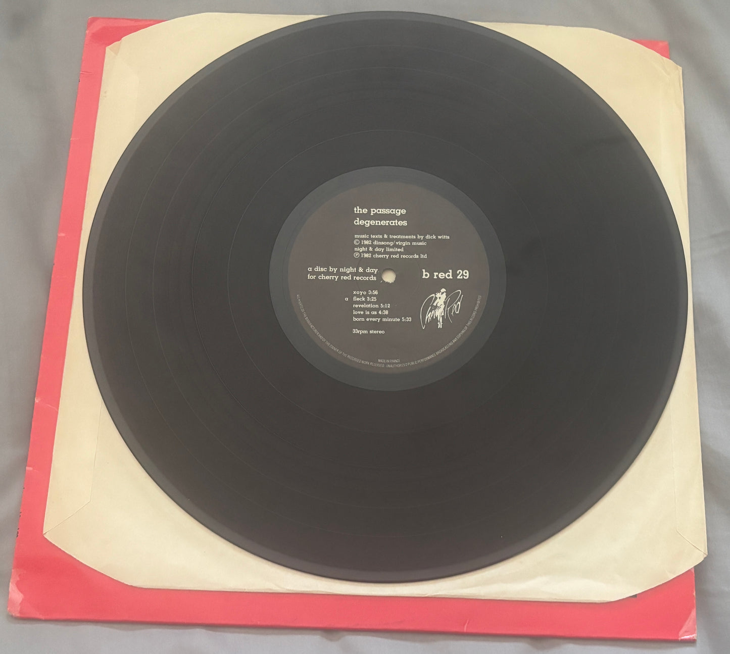 USED: The Passage - Degenerates LP vinyl record (original 1982 UK pressing)