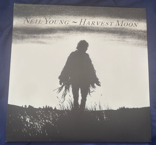 USED: Neil Young - Harvest Moon 2xLP vinyl record (2017 reissue w/ etching)