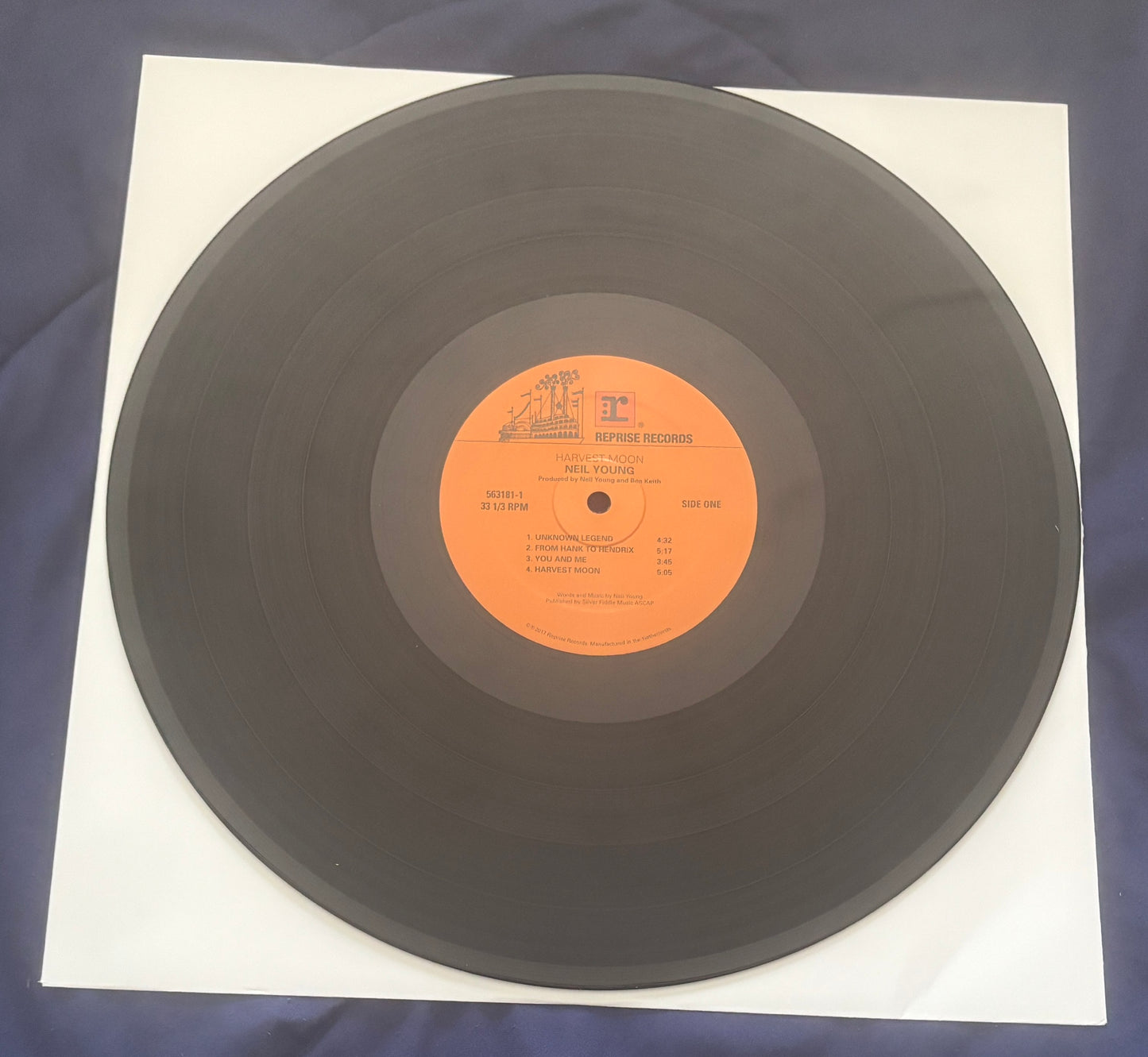 USED: Neil Young - Harvest Moon 2xLP vinyl record (2017 reissue w/ etching)