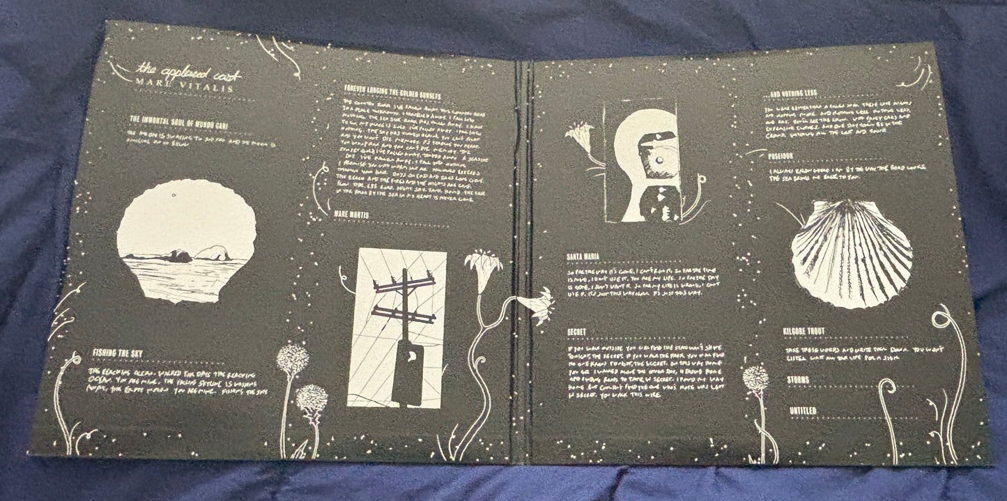 USED: The Appleseed Cast - Mare Vitalis 2xLP black and white stripe vinyl record (2015 pressing limited and numbered)