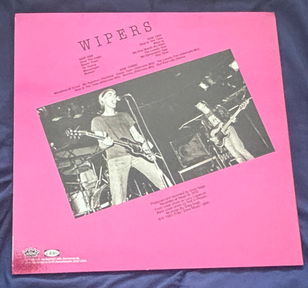 USED: Wipers - Over the Edge 2xLP red & pink vinyl record (2022 Anniversary reissue & RSD release)
