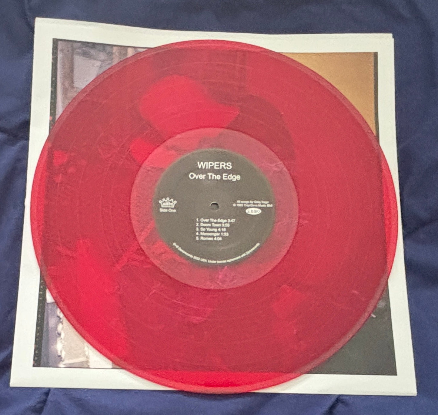 USED: Wipers - Over the Edge 2xLP red & pink vinyl record (2022 Anniversary reissue & RSD release)