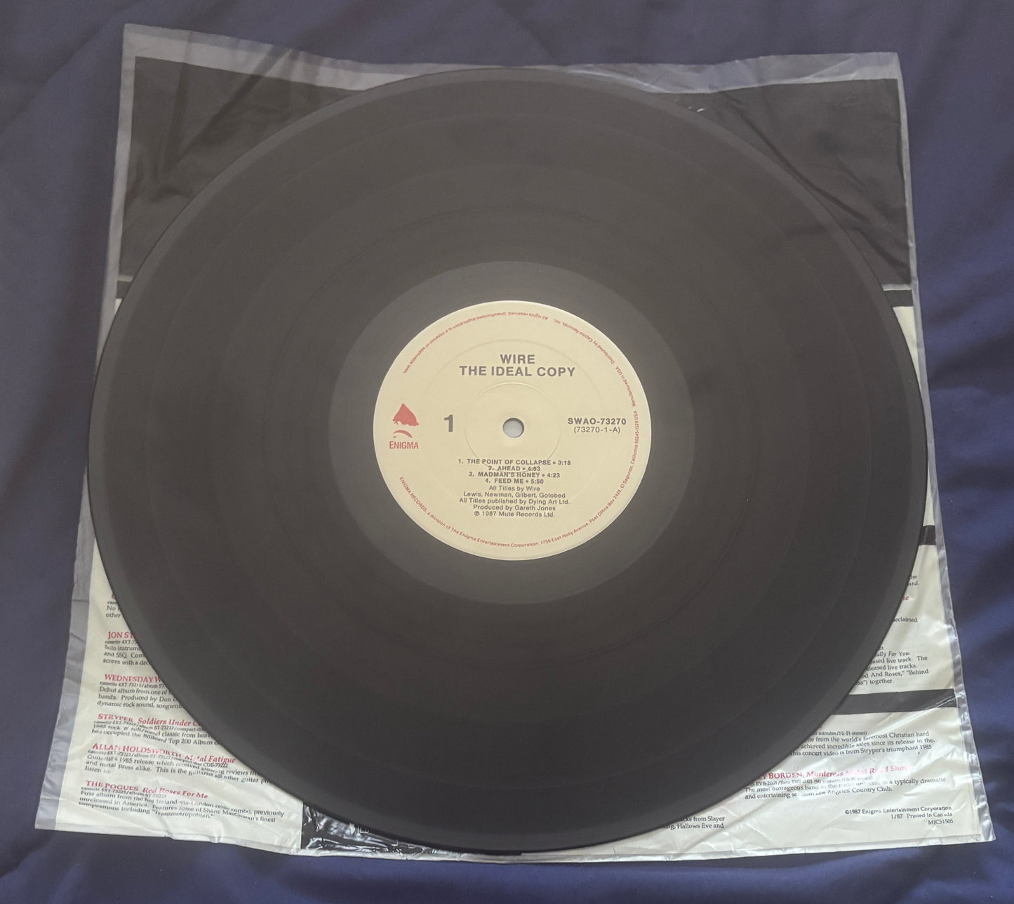USED: Wire - The Ideal Copy LP vinyl record (original 1987 US pressing)