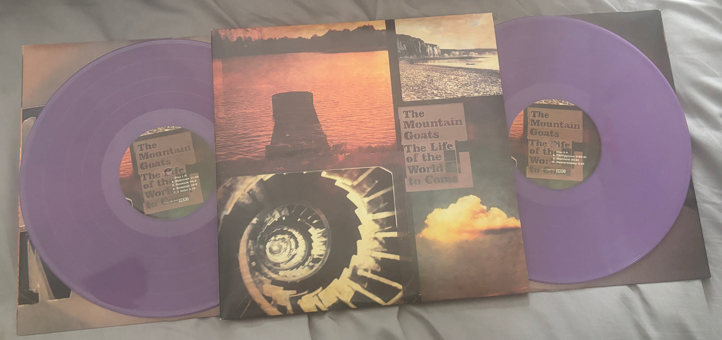 USED: The Mountain Goats - Life of the World to Come 2xLP purple vinyl record (Limited to 777 copies & numbered)