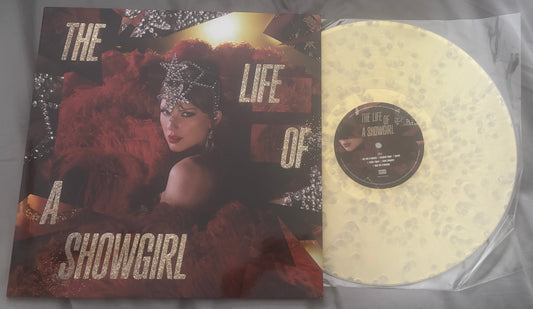 USED: Taylor Swift - Life of a Showgirl LP "tiny bubbles in champagne" colored vinyl record (alternative cover)