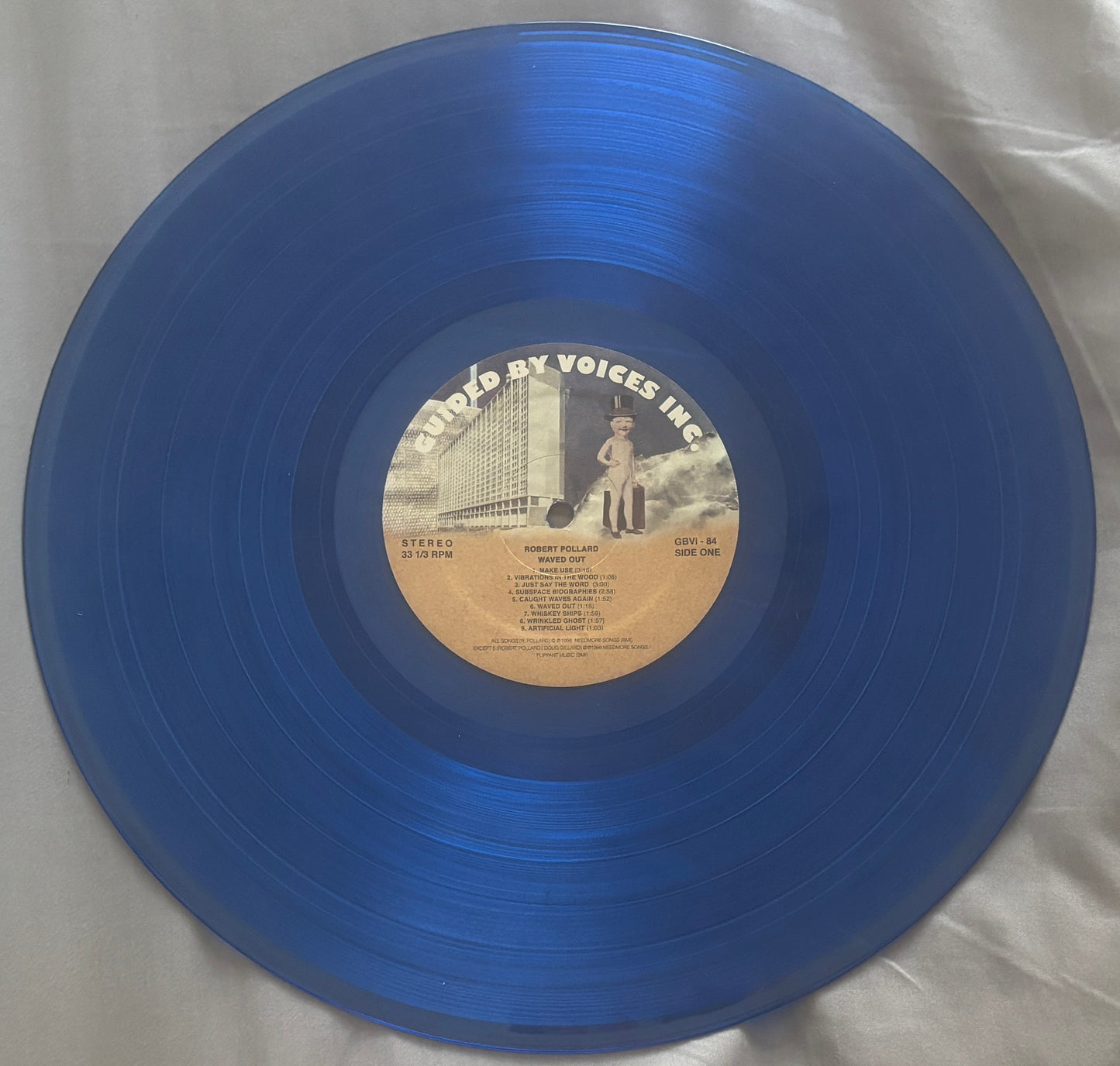 USED: Robert Pollard - Waved Out LP translucent blue vinyl record (2018 reissue)