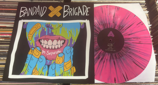 USED: Bandaid Brigade - I'm Separate LP pink splatter vinyl record (Smartpunk Exclusive)