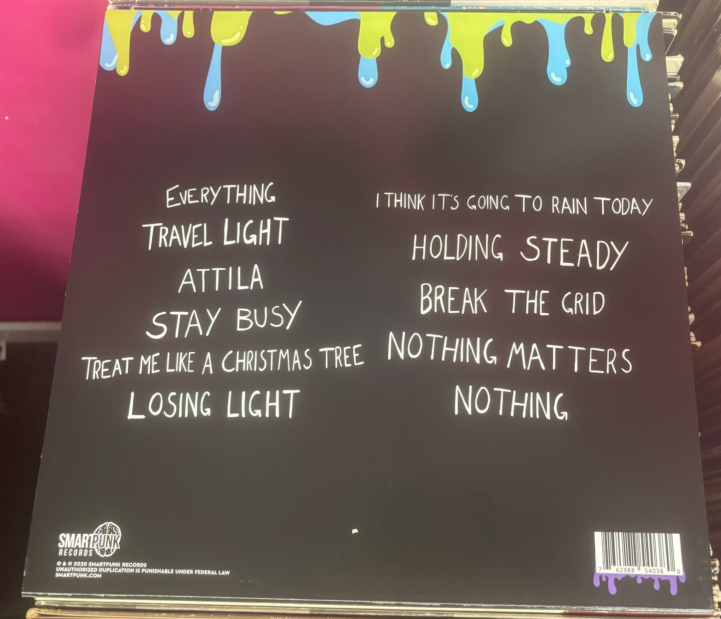 USED: Bandaid Brigade - I'm Separate LP pink splatter vinyl record (Smartpunk Exclusive)