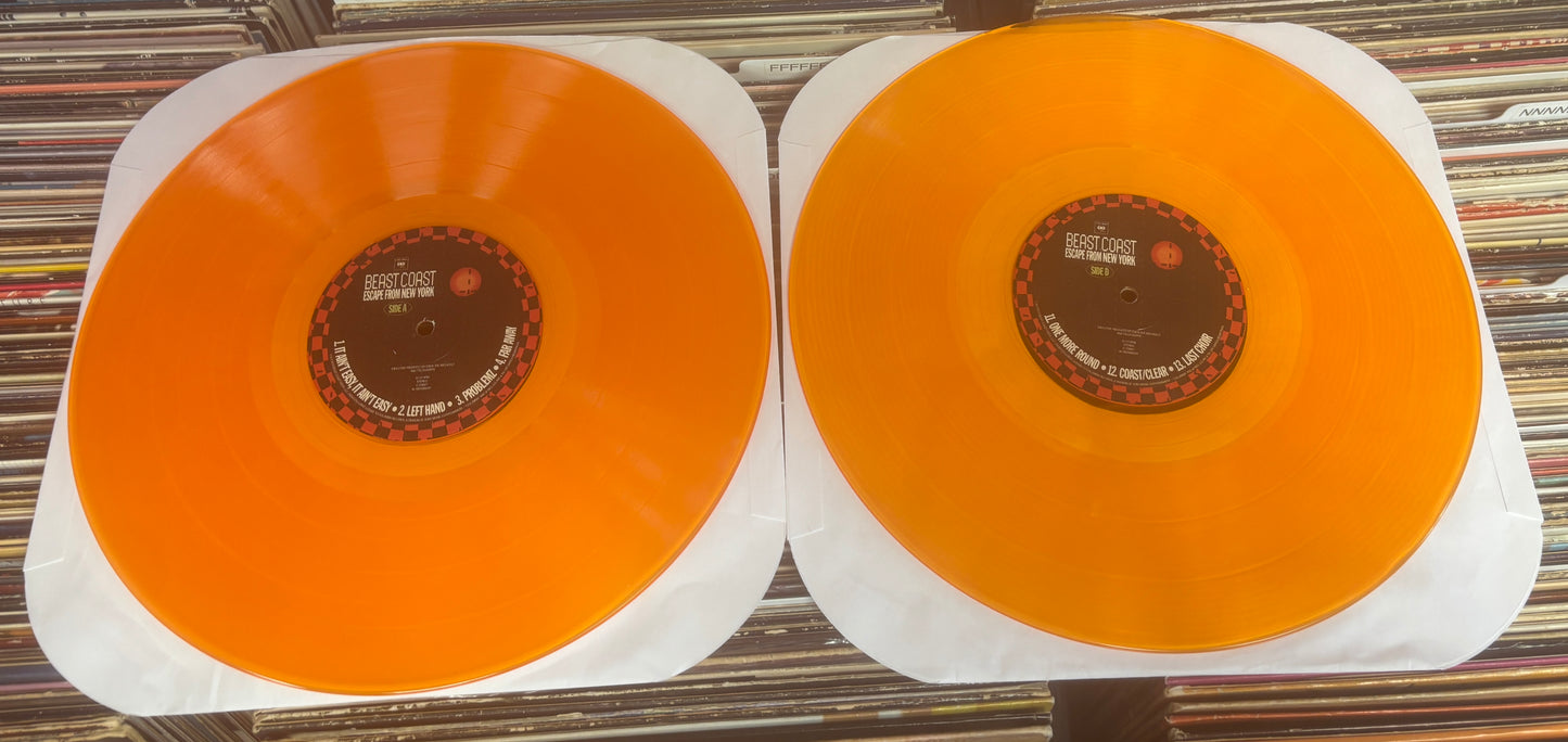 USED: Beast Coast - Escape From New York 2xLP orange vinyl record (2023 RSD BF release)