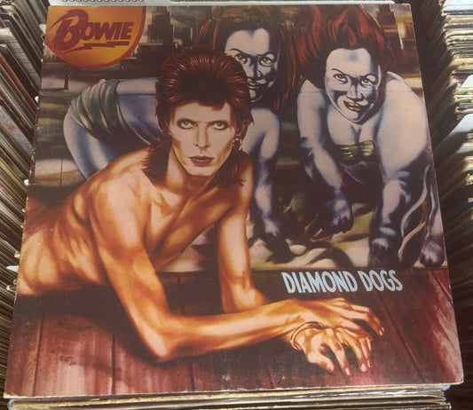 USED: David Bowie - Diamond Dogs LP vinyl record (original 1974 pressing)