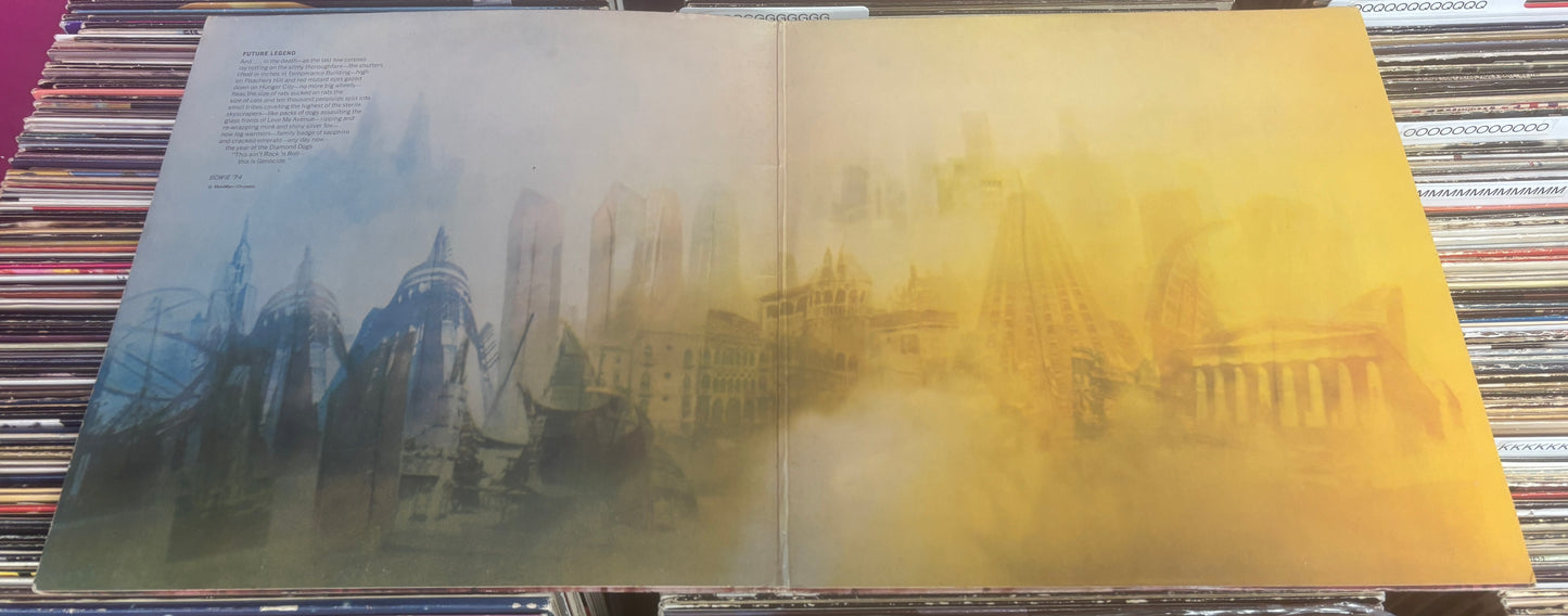 USED: David Bowie - Diamond Dogs LP vinyl record (original 1974 pressing)