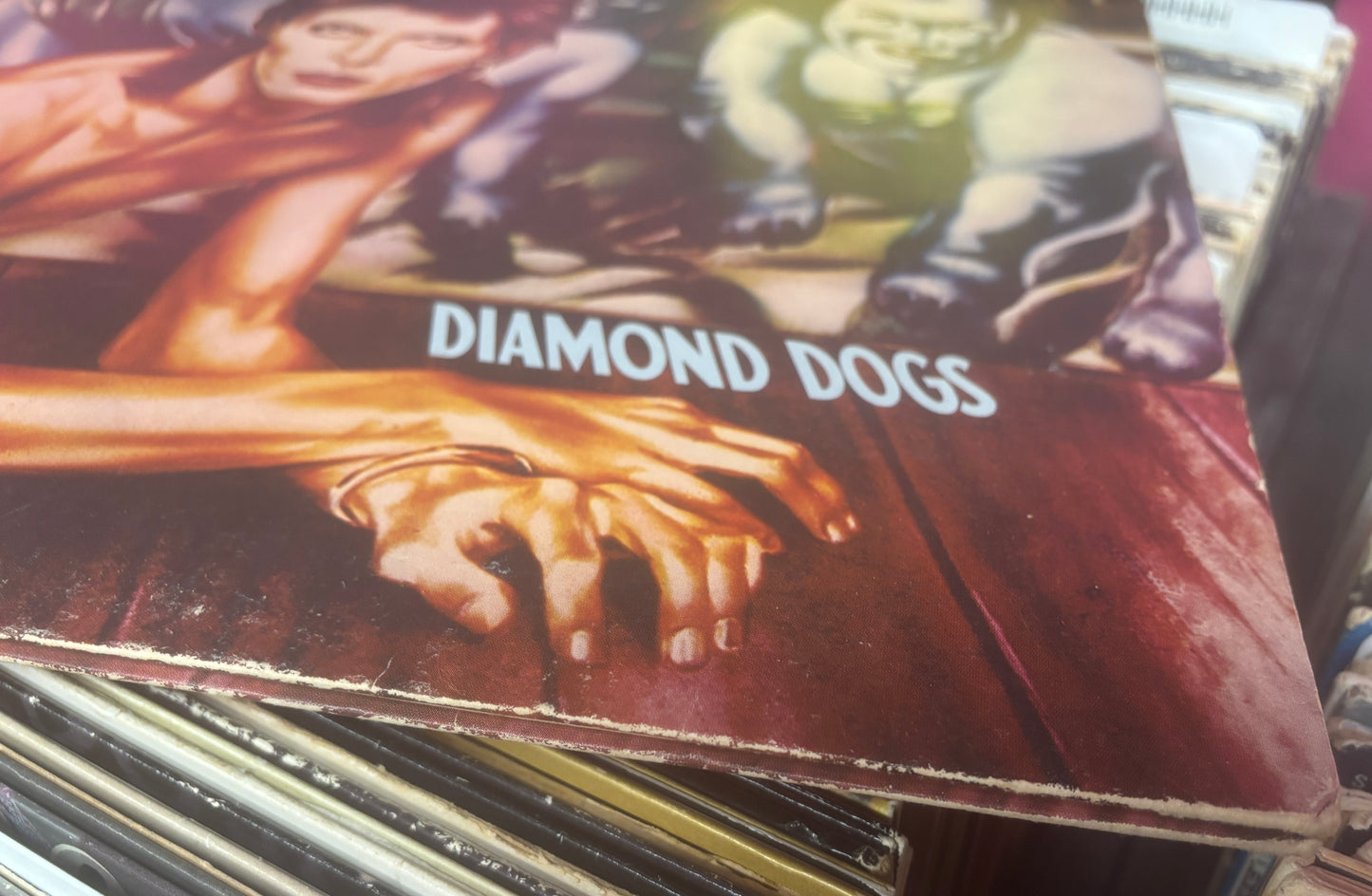 USED: David Bowie - Diamond Dogs LP vinyl record (original 1974 pressing)