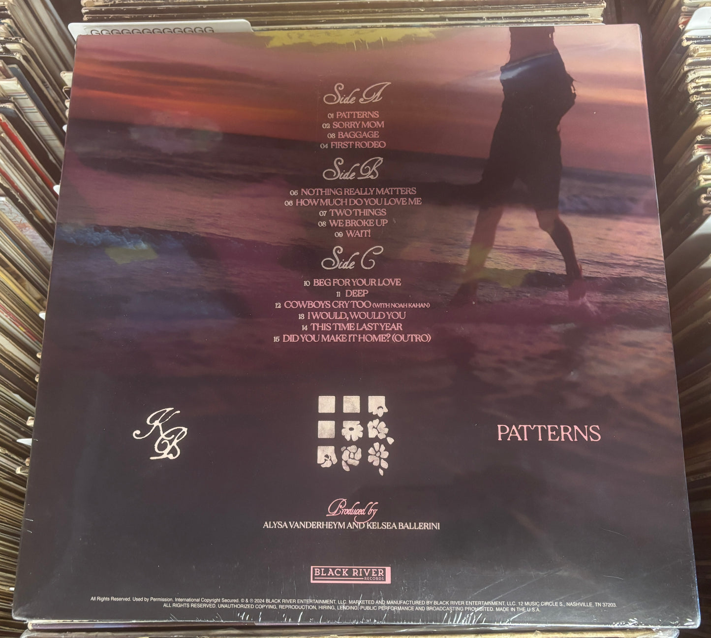 USED: Kelsea Ballerini - Patterns LP vinyl record (STILL SEALED)