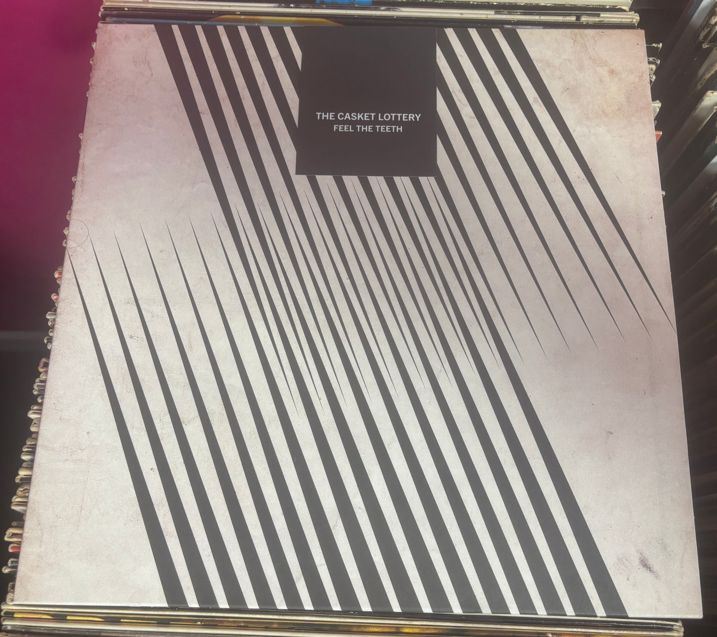USED: The Casket Lottery - Feel the Teeth LP "Bell Penny Gold" vinyl record (Limited to 350)